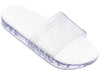casual stylish slippers for women, white slides