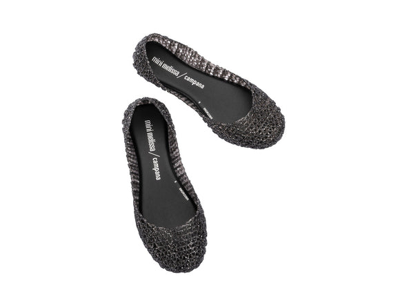Mini Melissa Campana Papel INF Glitter Black