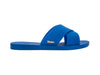 blue flat sandals designer