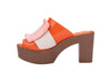Melissa Mule Buckle Up Viktor And Rolf AD Orange Heels SlIp Ons