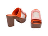 Melissa Mule Buckle Up Viktor And Rolf AD Orange Heels SlIp Ons