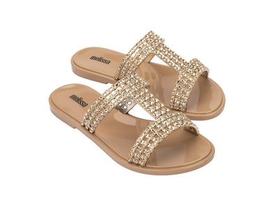 new fashion sandals, beige slide