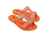 new fashion sandals, orange slide