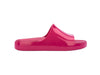 slippers clear, slippers dark pink